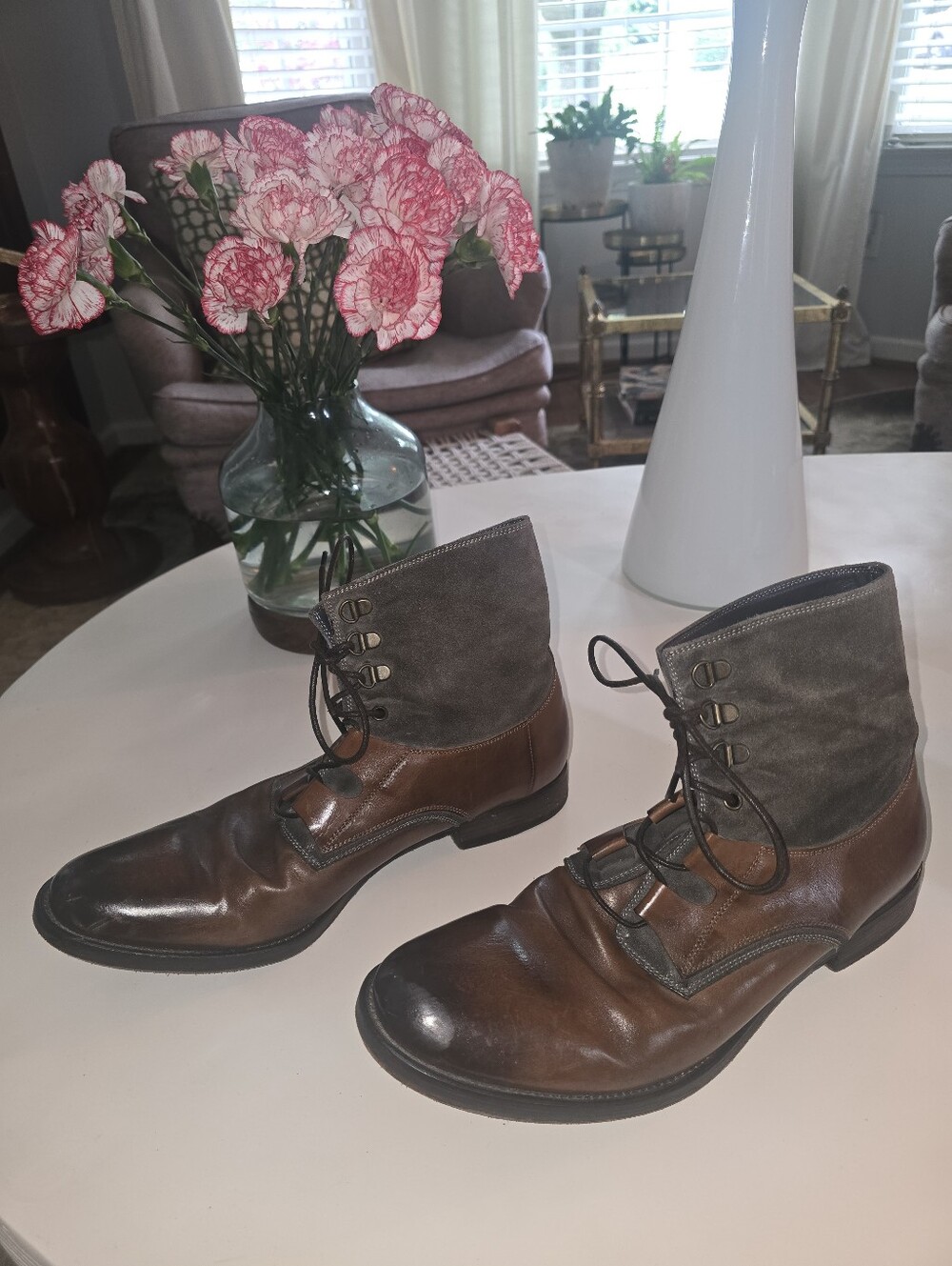 EUC To Boot New York Blake Mixed-Media Leather & Suede Boots - Men’s Size 10